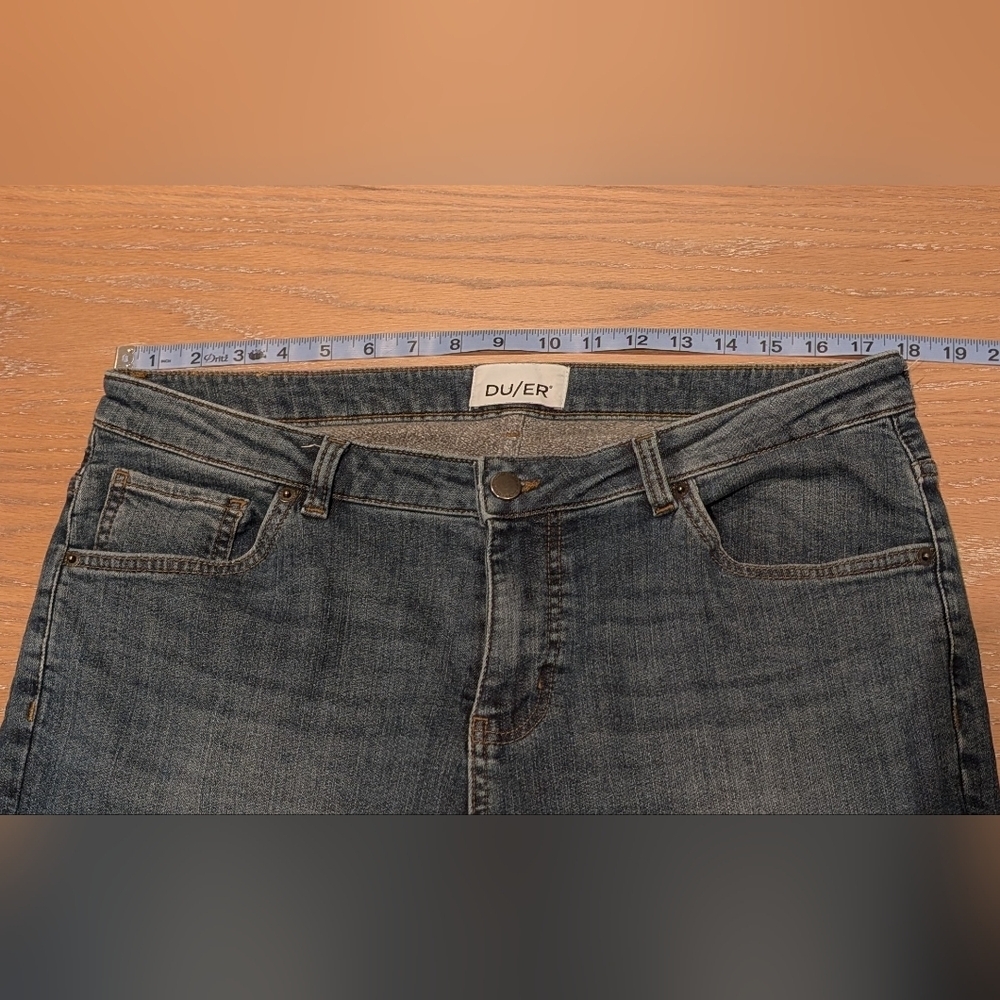 DU/ER DUER Fireside Jeans Womens 33x25 Stretch Fleece Lined - Picture 6 of 8